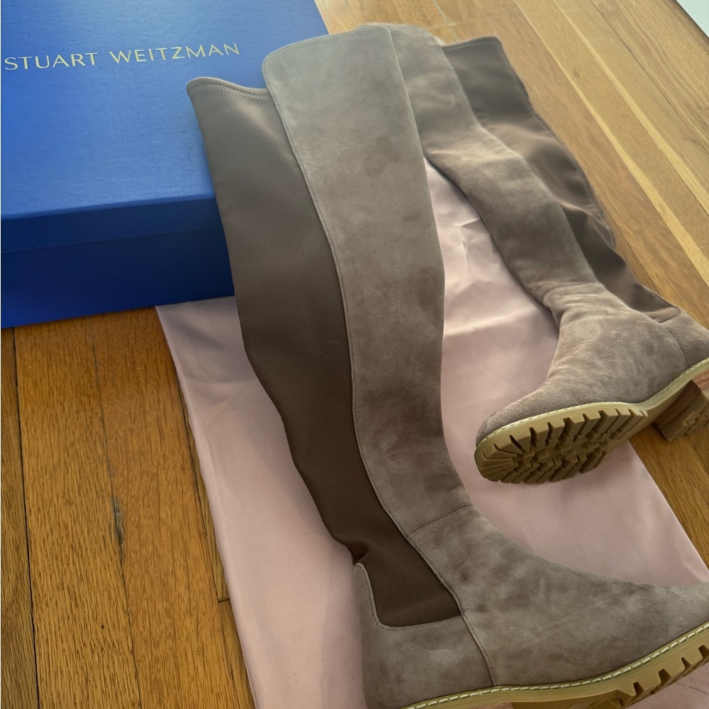 STUARD WEITZMAN Suede Over-the-Knee Suede Boots Size 7